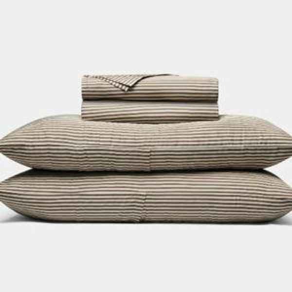 Bamboo Sheet Set - Limited: Classic Stripe in Ebony - King