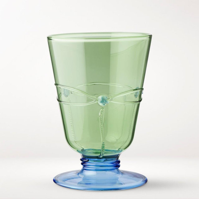Famille Rose Footed Tumblers, Set of 4, Blue