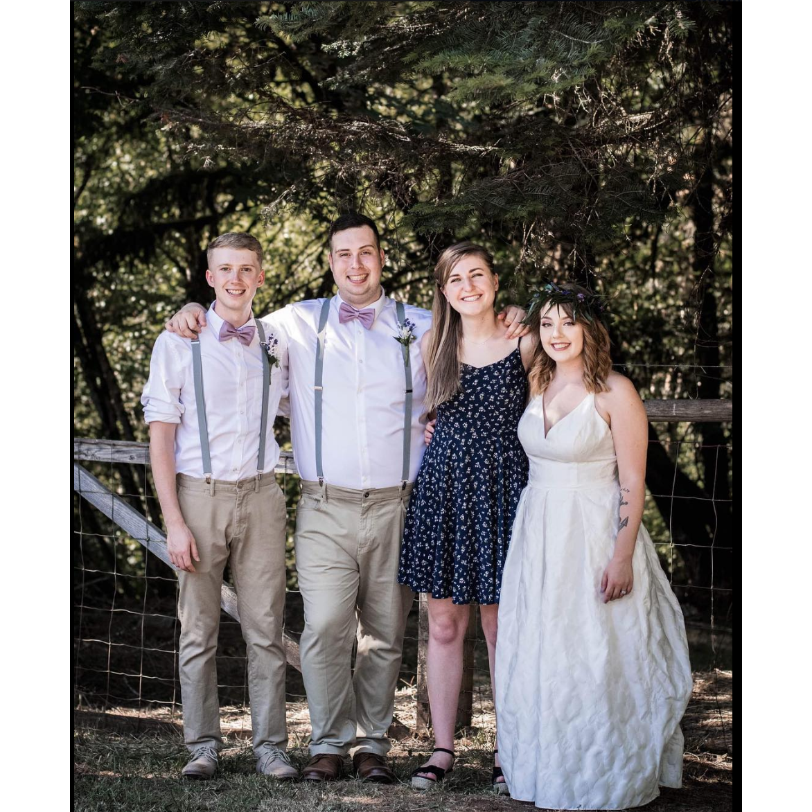 Us at Cody's Best Man's wedding last year! Such a fun day!