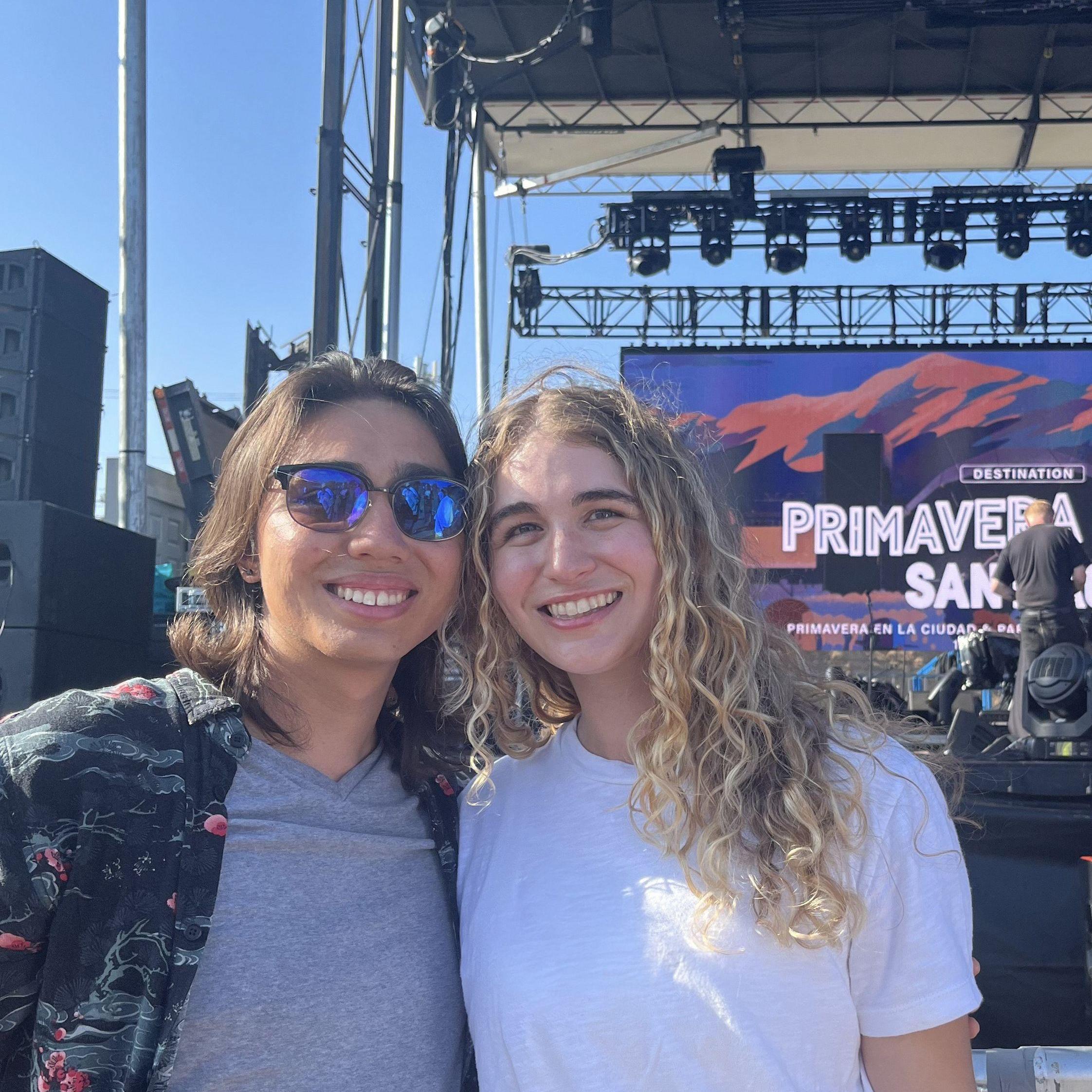 Our first date at a music festival, seeing Mitski and Lorde among other artists!