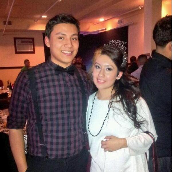Our first picture together welcoming the New Year 2014.