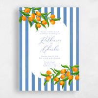Blue Wedding Invitation - Tropea Classic