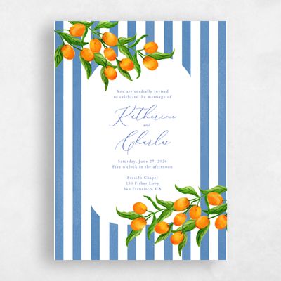 Multi-Colored Wedding Invitation - Tropea Classic