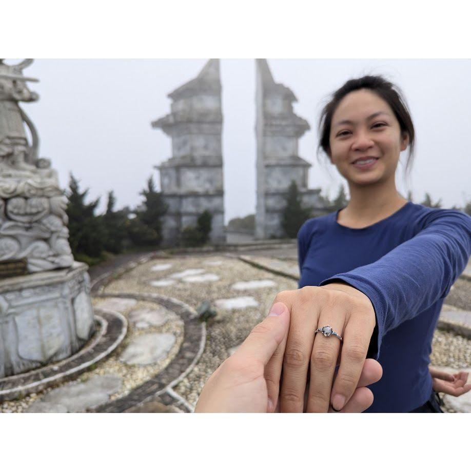 Immediately post-proposal in Sa Pa, Vietnam - 2024
