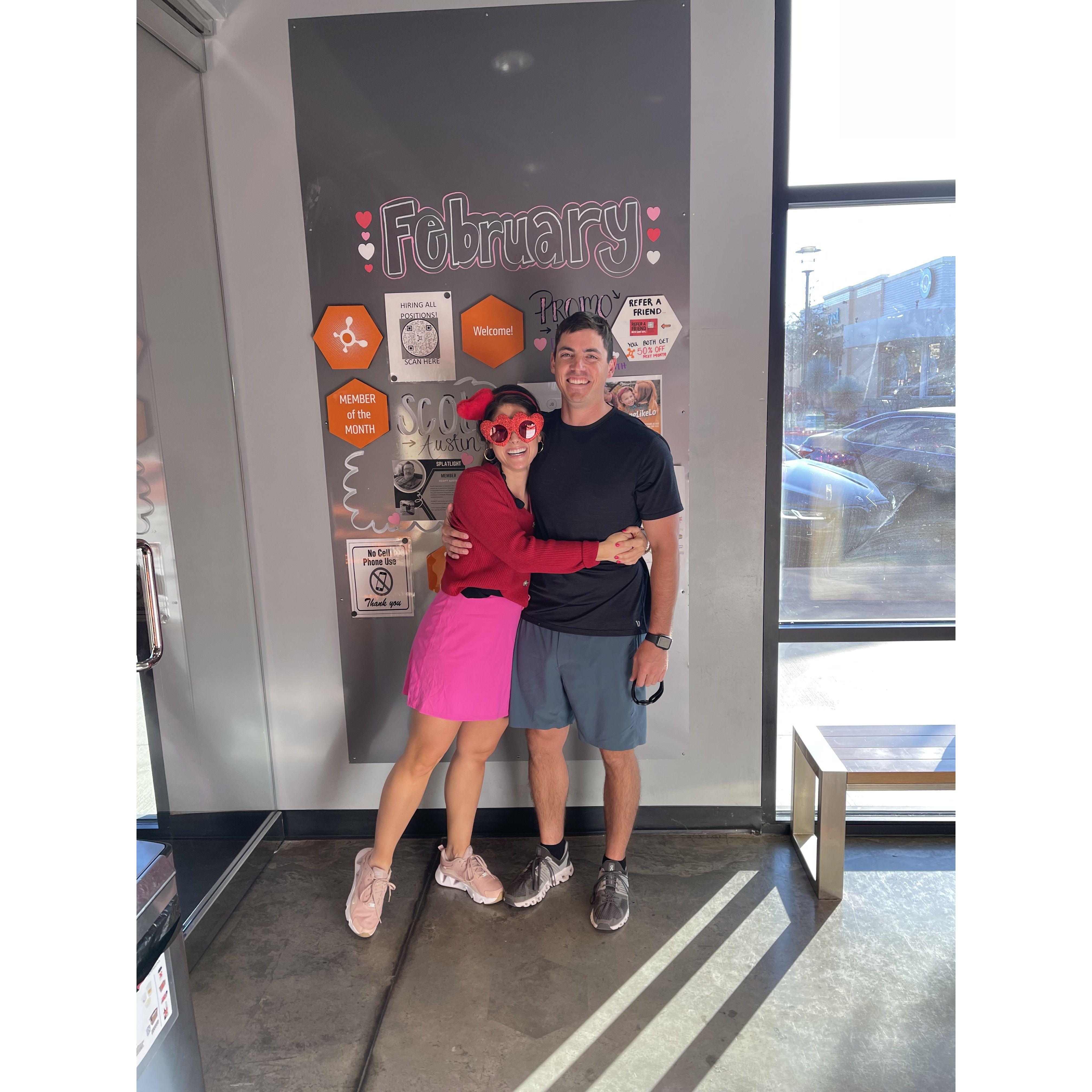 Will & I met at OrangeTheory Fitness!