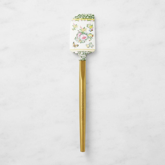 Williams Sonoma Famille Rose Spatula 2 with Gold Handle, Medium