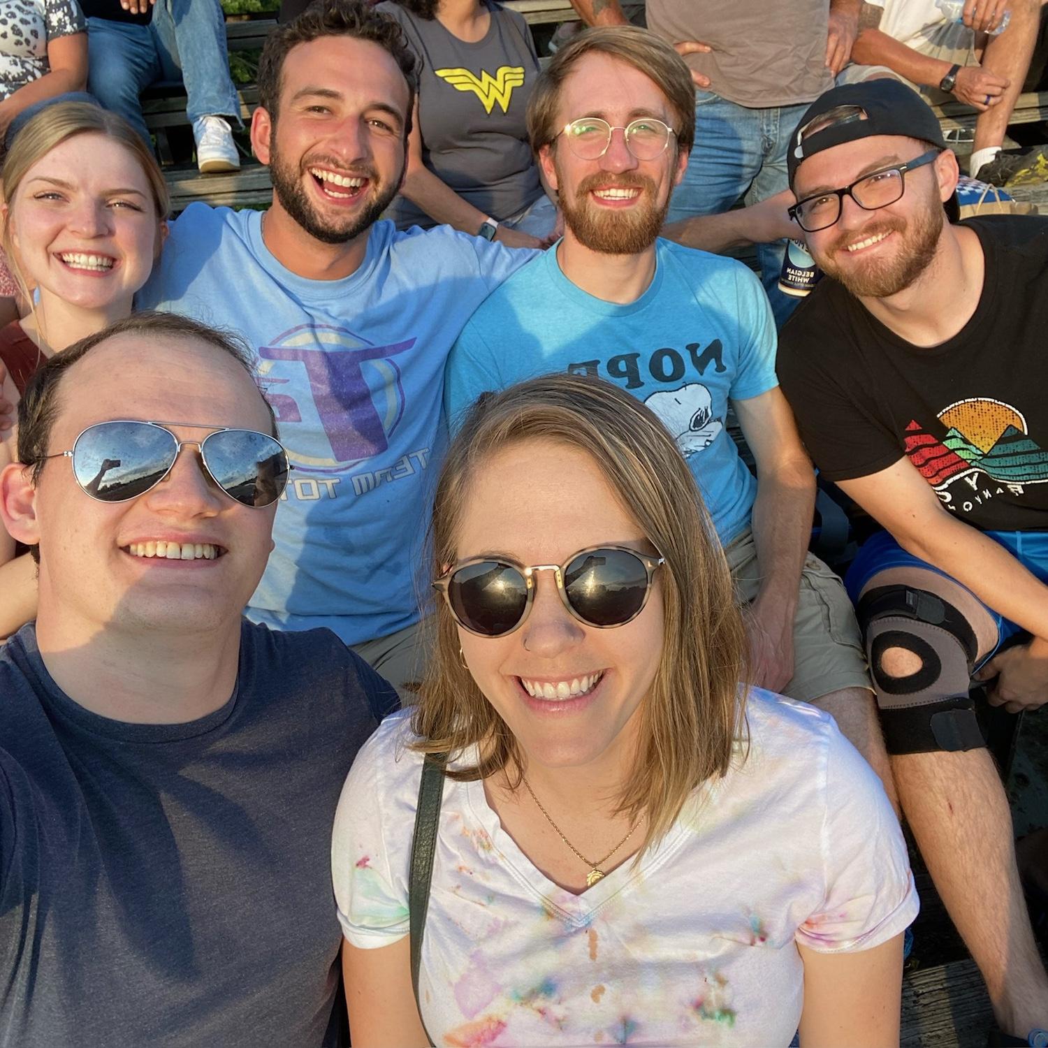 Emily meeting a couple of James's friends in Lansing. Check out Night of Destruction if you find yourself in mid-Michigan in the summer!