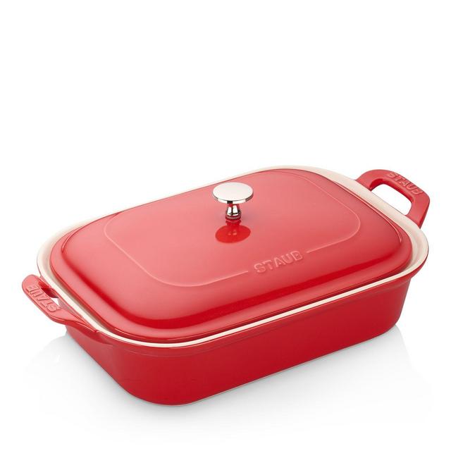 Staub 12" x 8" Rectangular Covered Ceramic Baking Dish