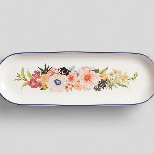 Floral Serving Platter