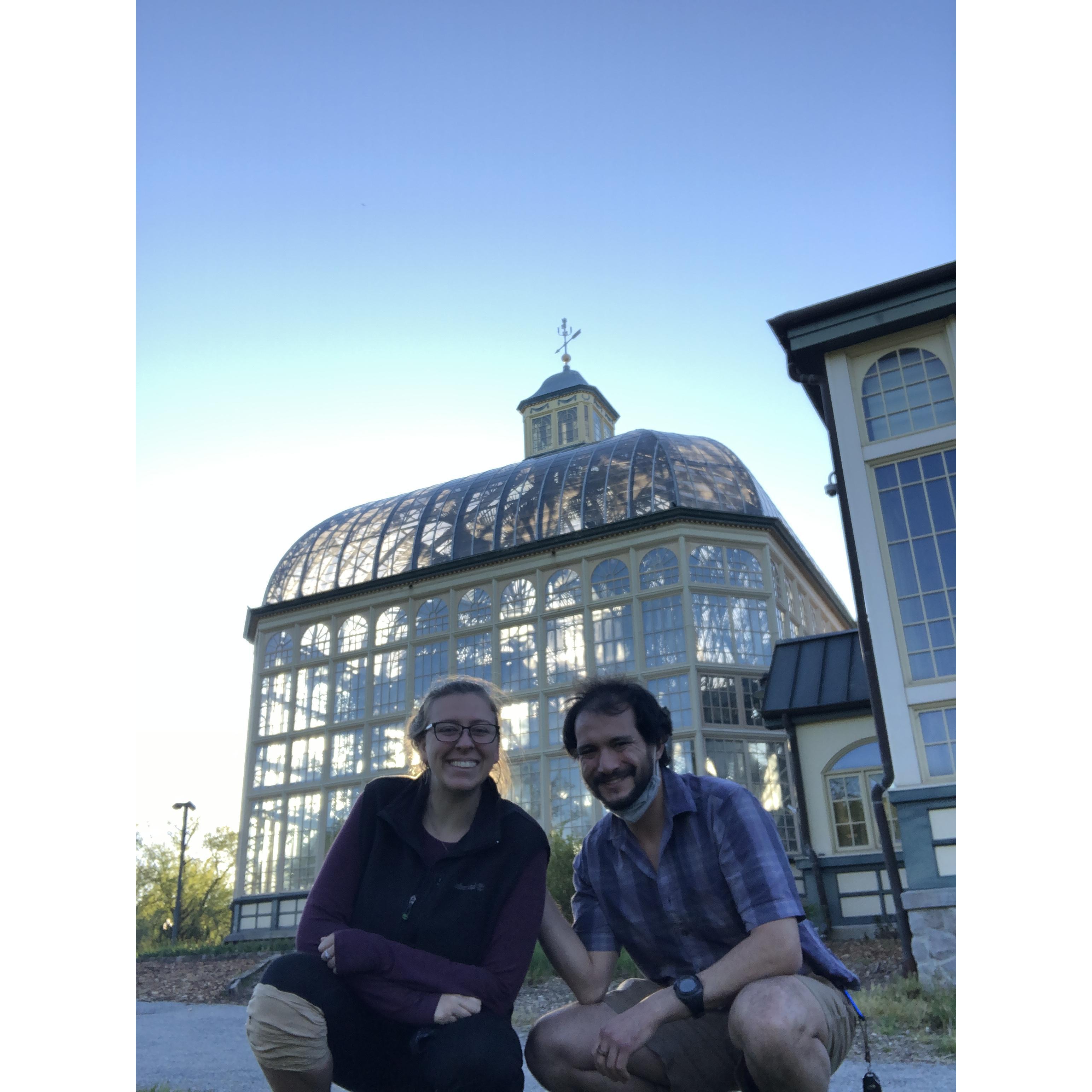 May 1, 2021: Engagement Weekend. We stopped to take some photos in Baltimore in this scenic location.