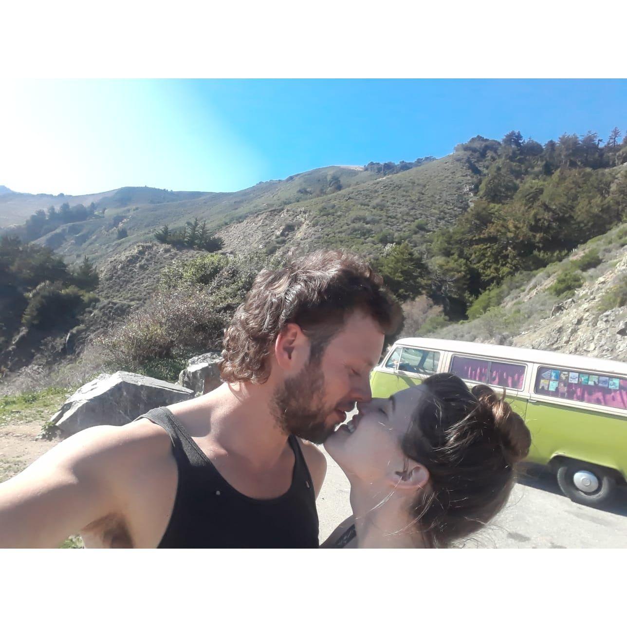 One of our first true dates was a road trip in California