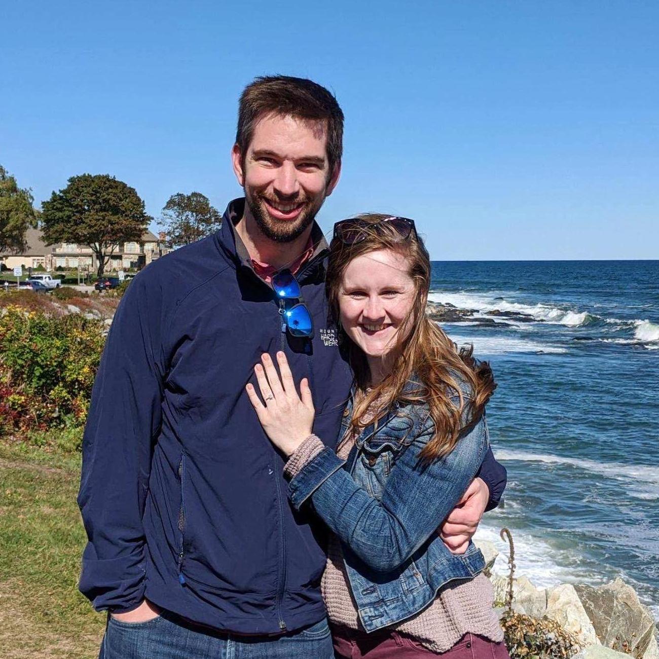 Just moments after we got engaged.