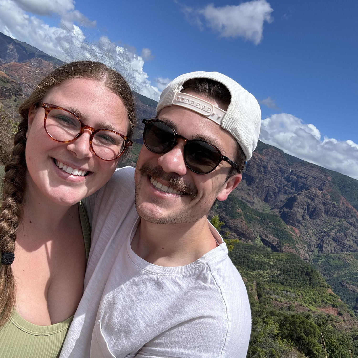 Us at Waimea Cayon in Kauai!