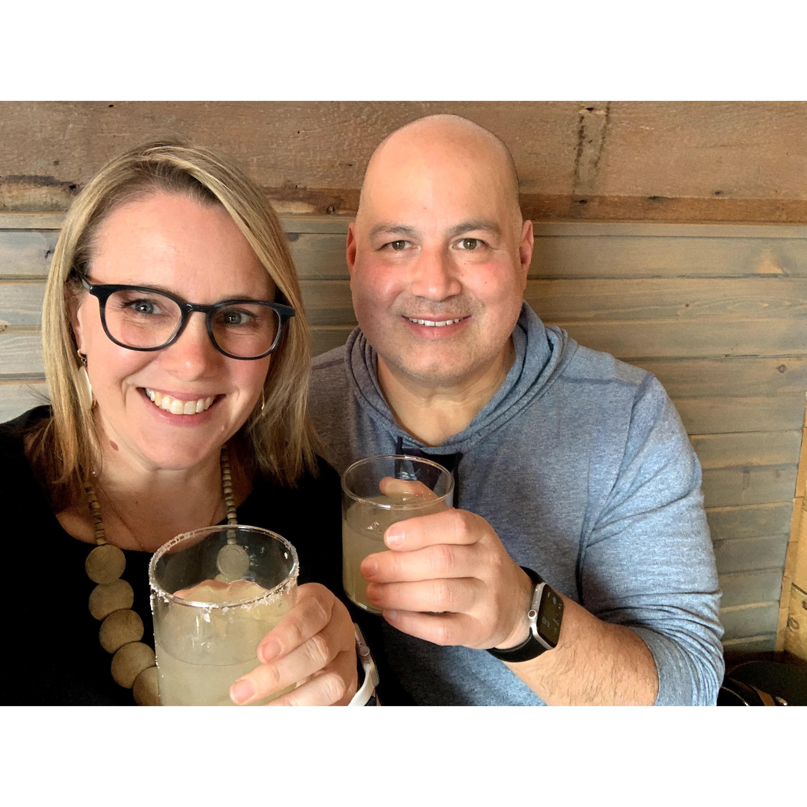 Drinks at our local hangout