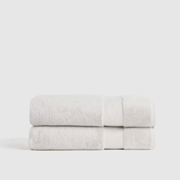 Turkish Ultra Luxe Plush Bath Sheet (Set of 2) in Silver