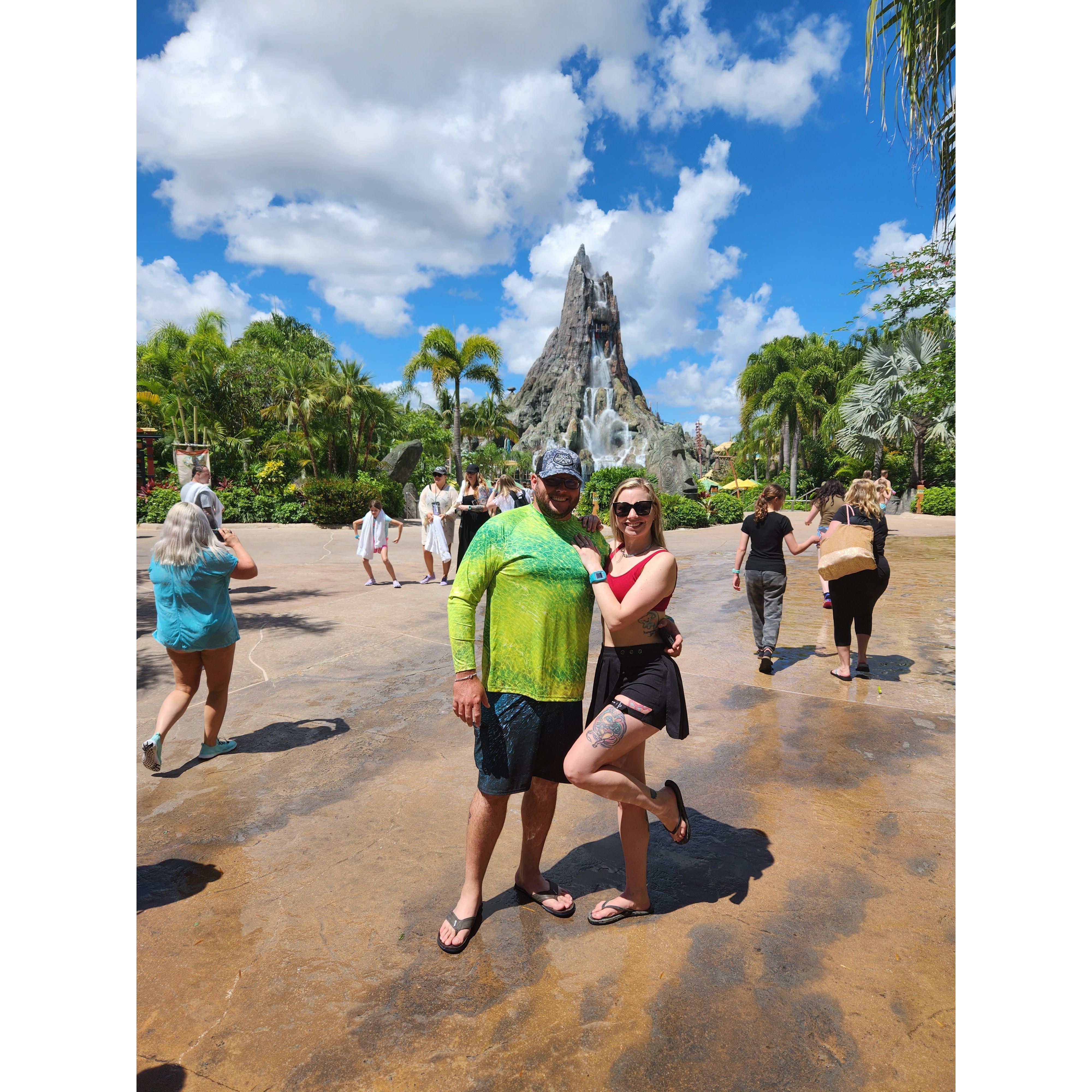 Volcano bay for fun in the sun