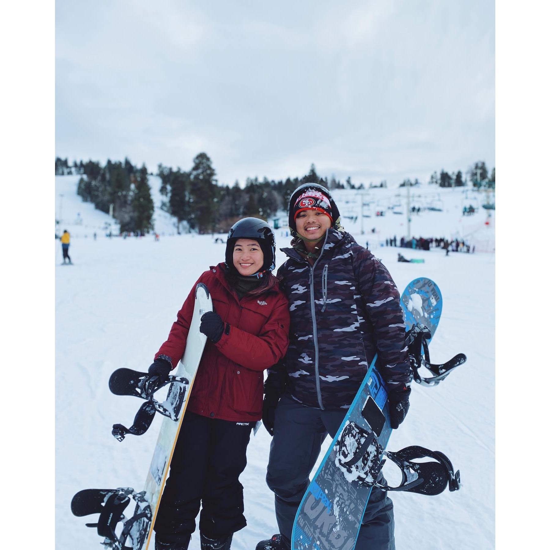 Snowboarded with zero experience lol [Big Bear, CA]