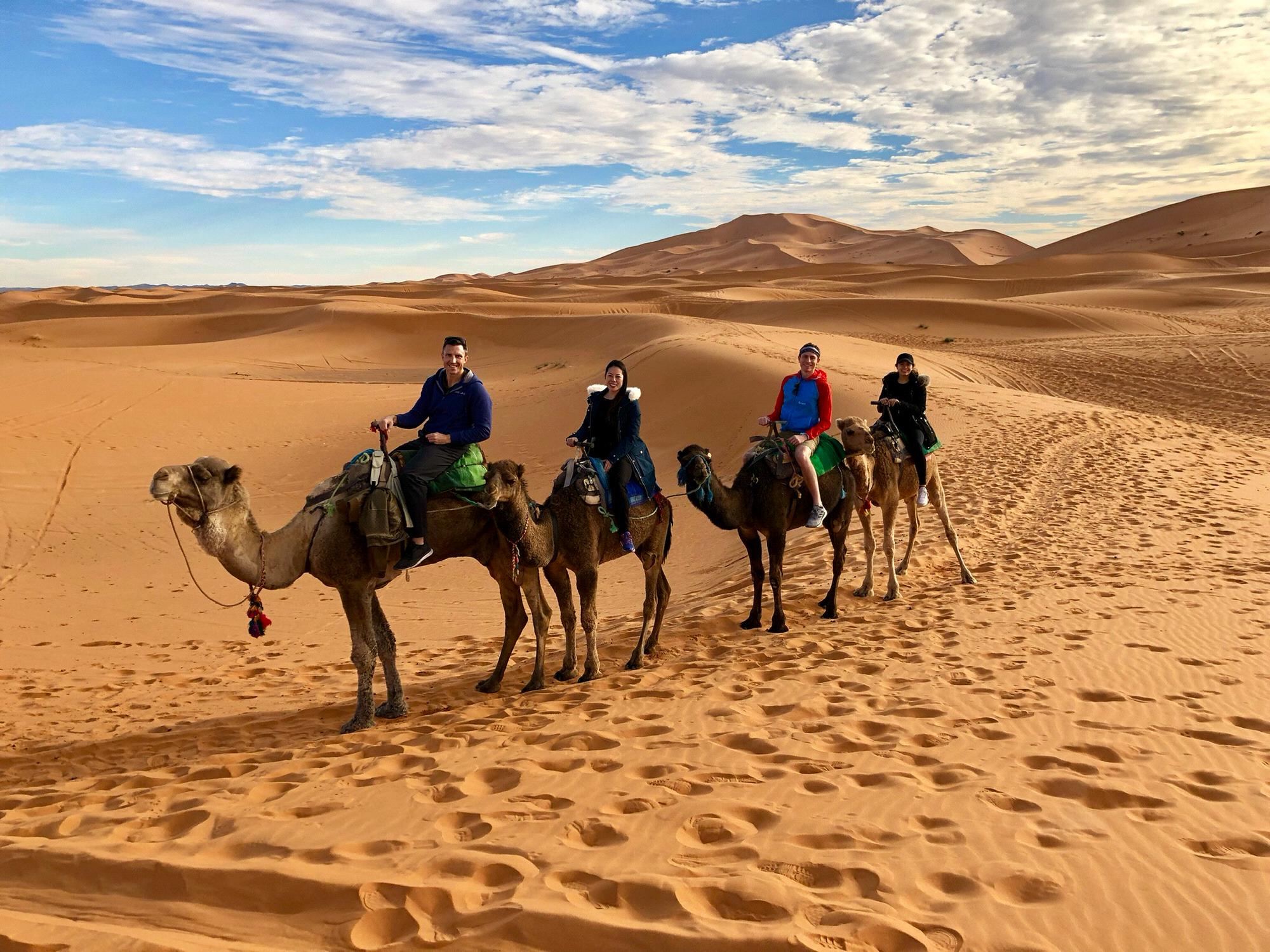Riding drommies in the Sahara with the Frenchies.