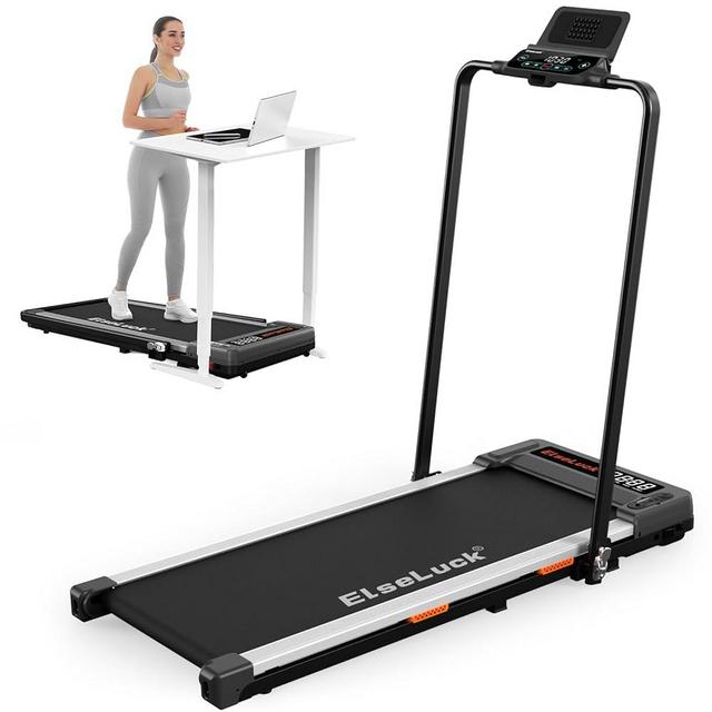 Elseluck Walking Pad, Under Desk Treadmill for Home Office, 2 in 1 Portable Walking Treadmill with Remote Control, Walking Jogging Machine in LED Display