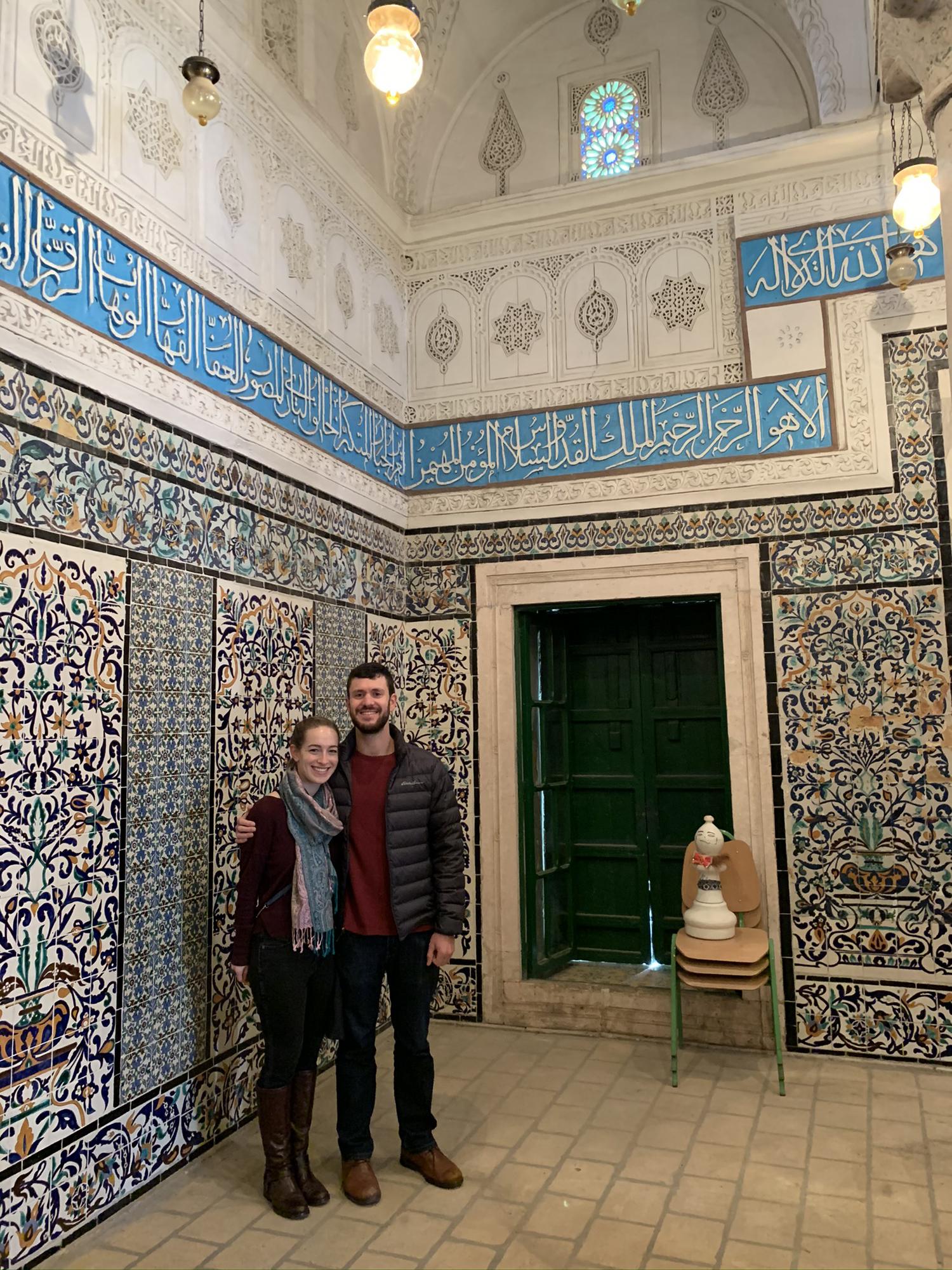 Intricate Tunisian tilework