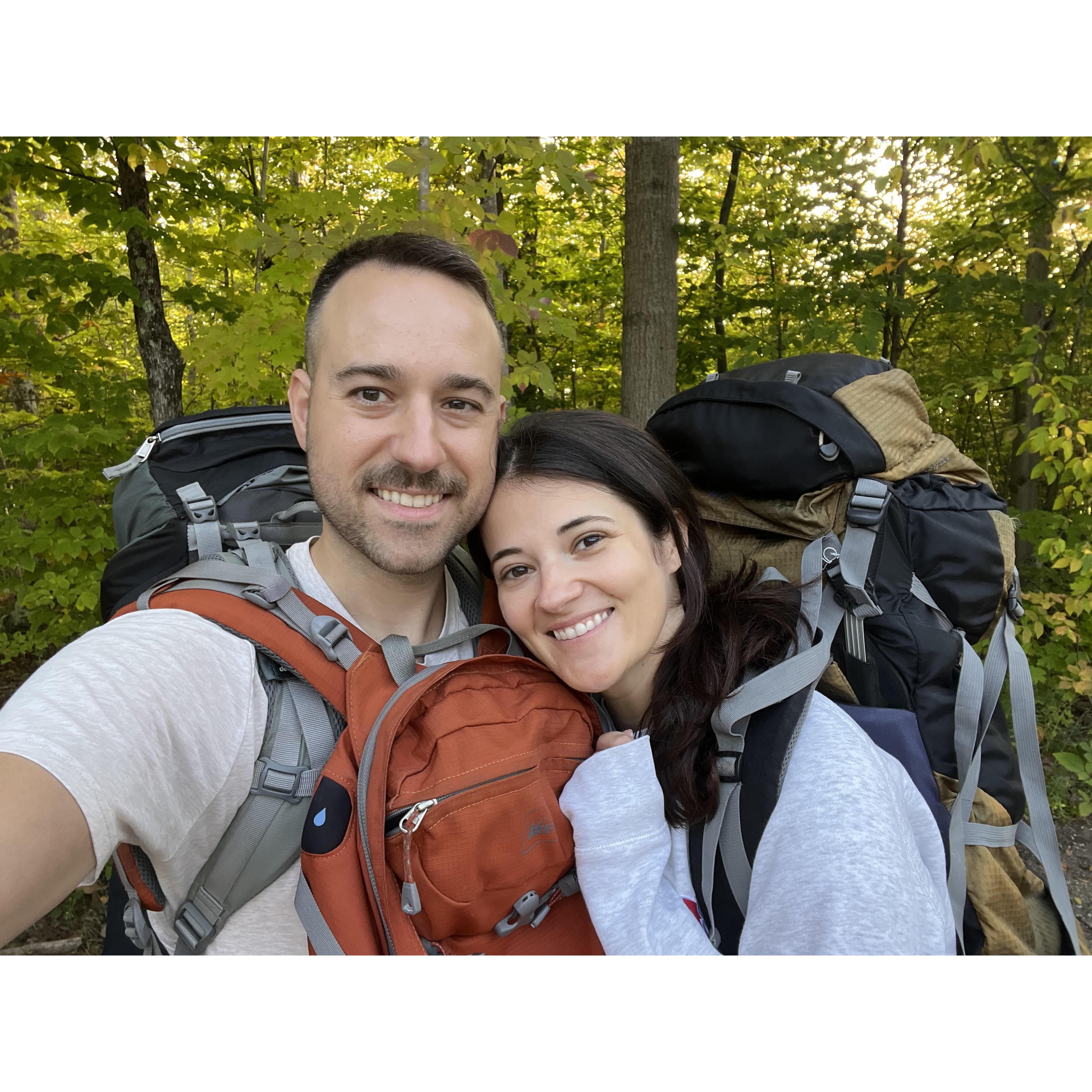 Years pass and we make memories doing some of our favorite things including traveling and getting outside.
