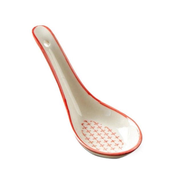 Red Soup Spoon