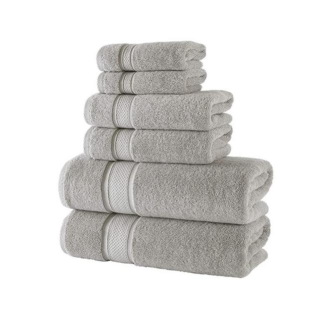 Nova Luxury Bath Towel Set - Ultra Soft Premium Turkish Cotton Bath Towels - Absorbent Bathroom Towels - Complete Hotel Bathroom Set: 2 Turkish Bath Towels, 2 Hand Towels, 2 Washcloths