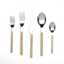 Horn Handle 5-Piece Flatware Setting (Gift Boxed)