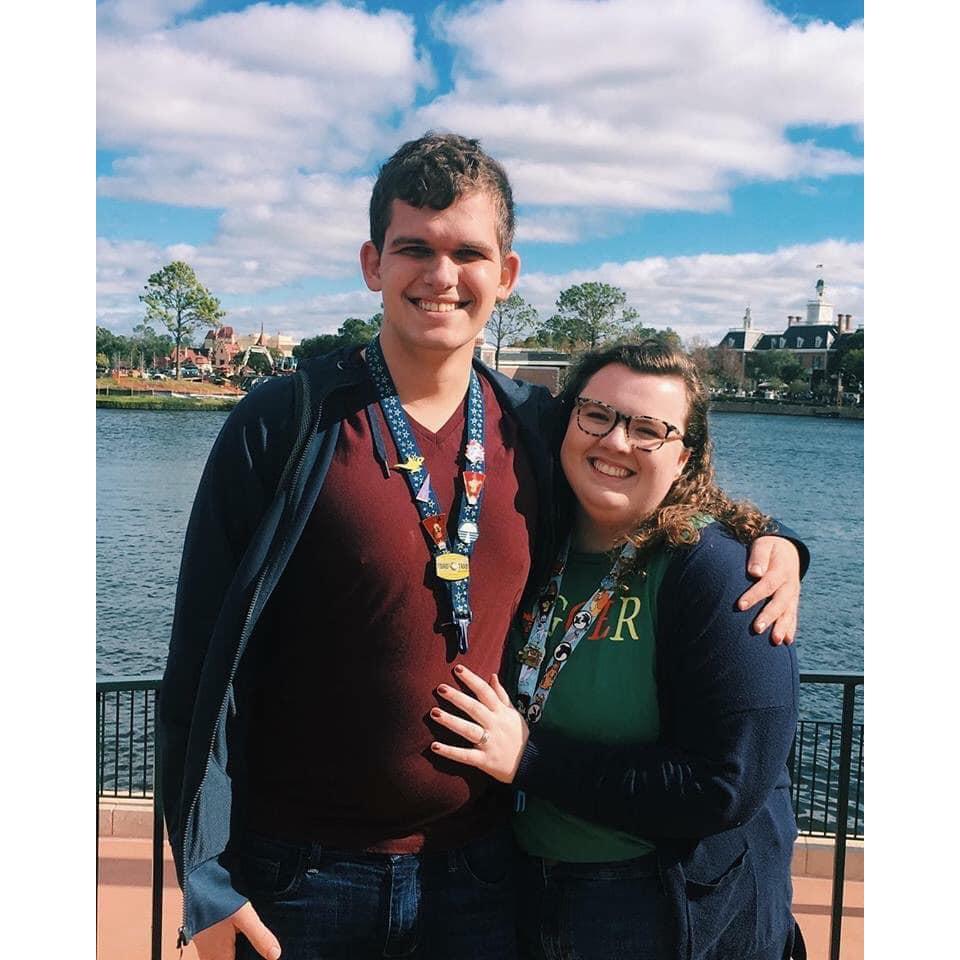 Moments after we got engaged at Epcot.
