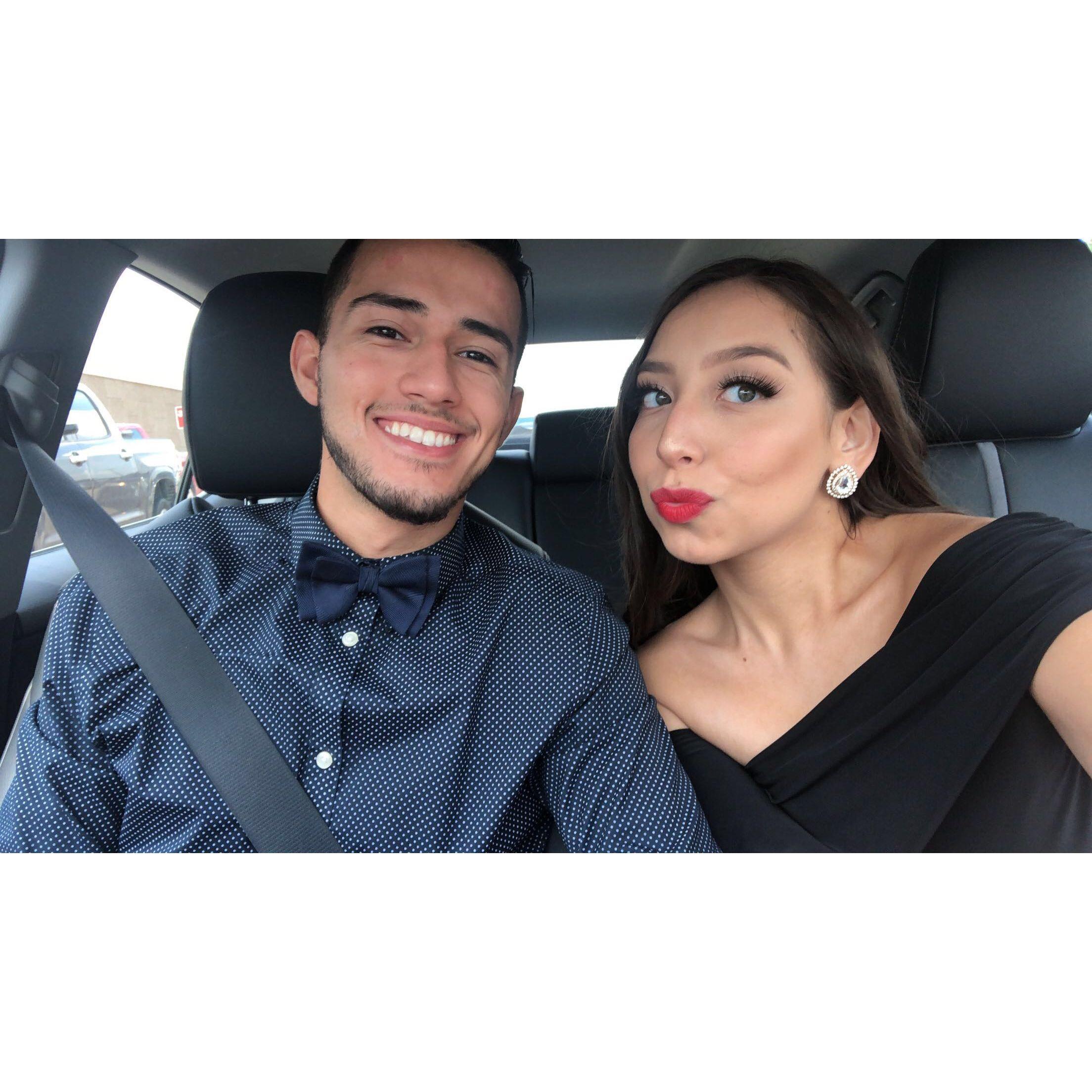 The first wedding we attended together as a couple!