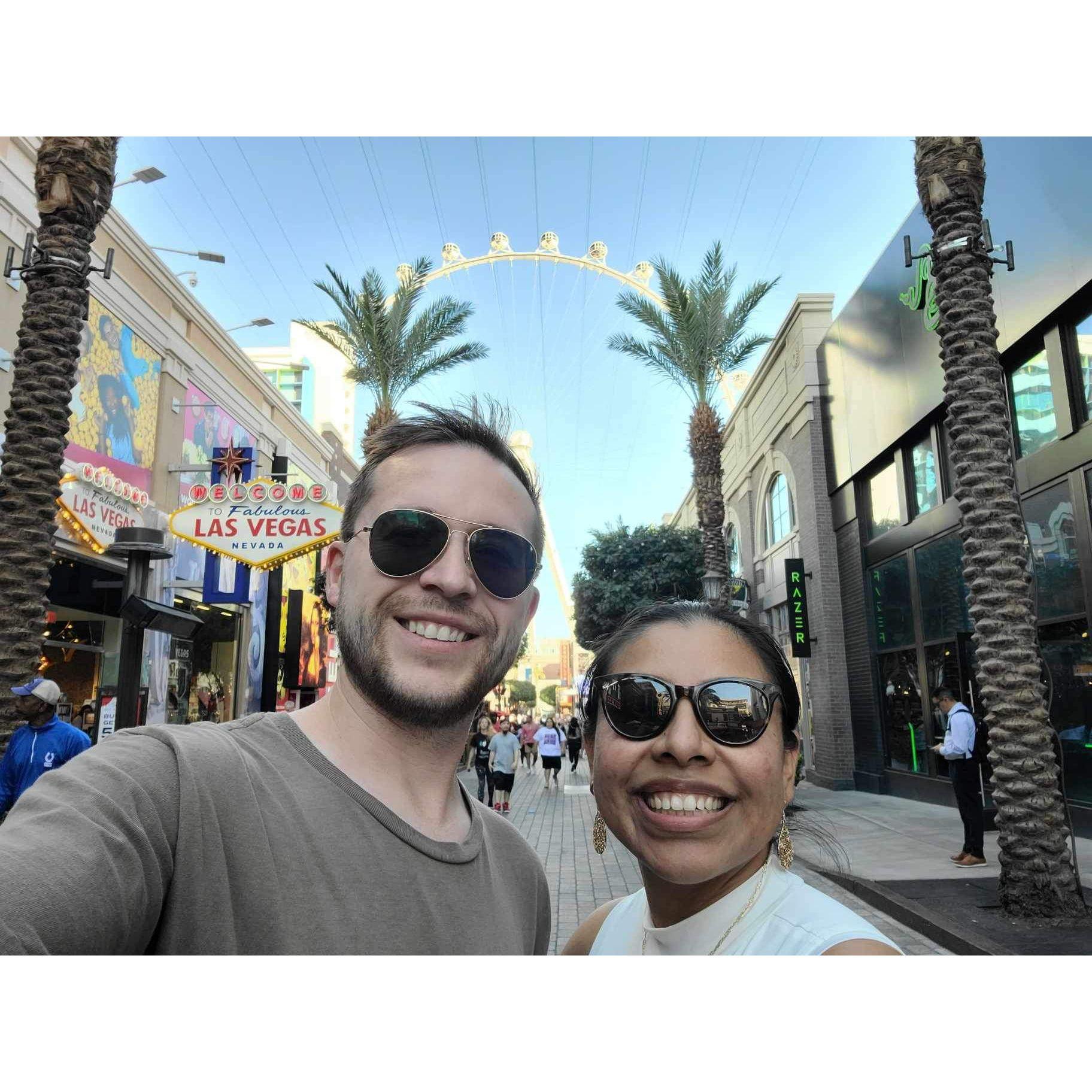In Las Vegas after getting engaged