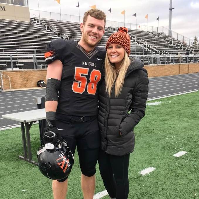 Hunter's football game at Wartburg College