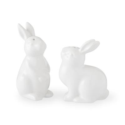 Sculptural Bunny Salt and Pepper Shaker Set