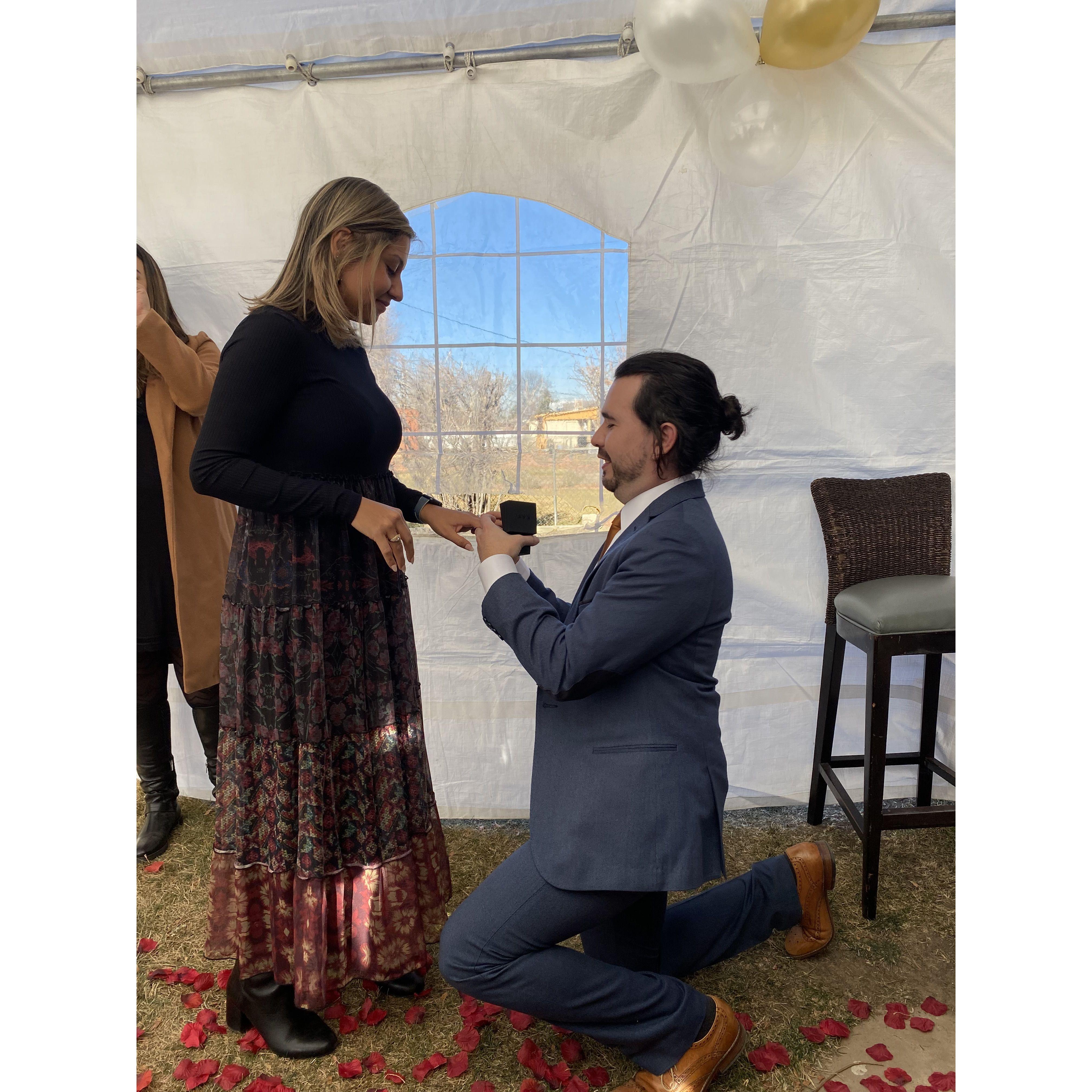 She said "I do!"