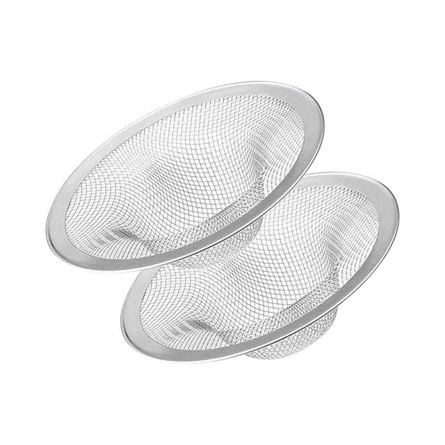 KUFUNG Sink Strainer, Basket Stainless Steel Bathroom Sink Stopper, Utility, Slop, Kitchen and Lavatory Sink Drain Strainer Hair Catcher (3.5 inch)