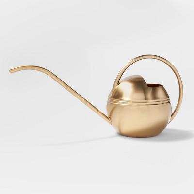 7.2" x 6" Stainless Steel Watering Can Gold - Smith & Hawken™