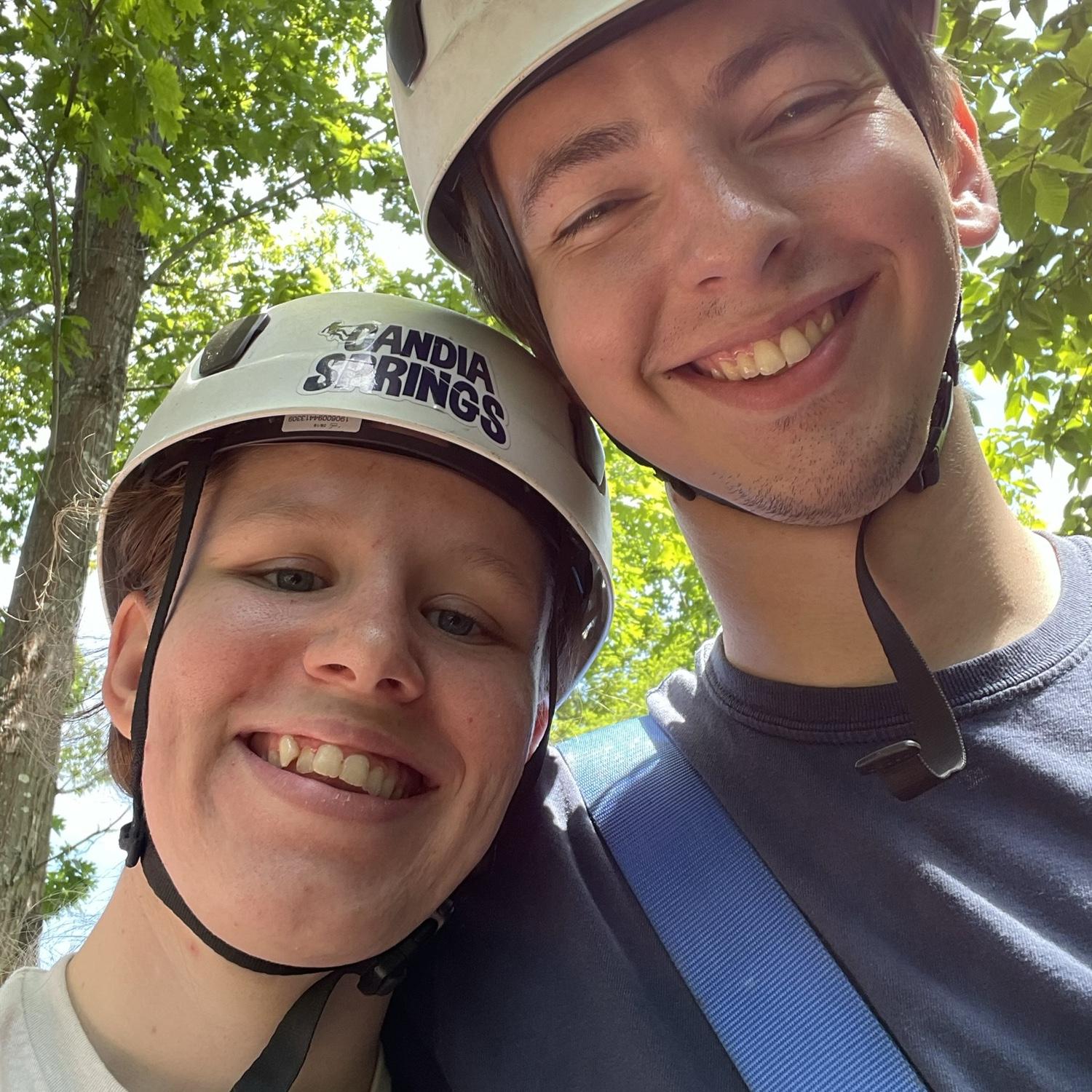 Zip lining!