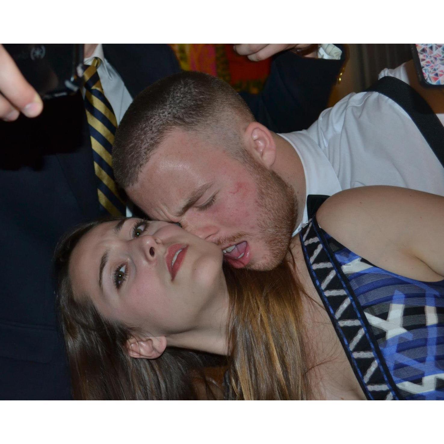 Didn't you all pose with your formal dates like this?