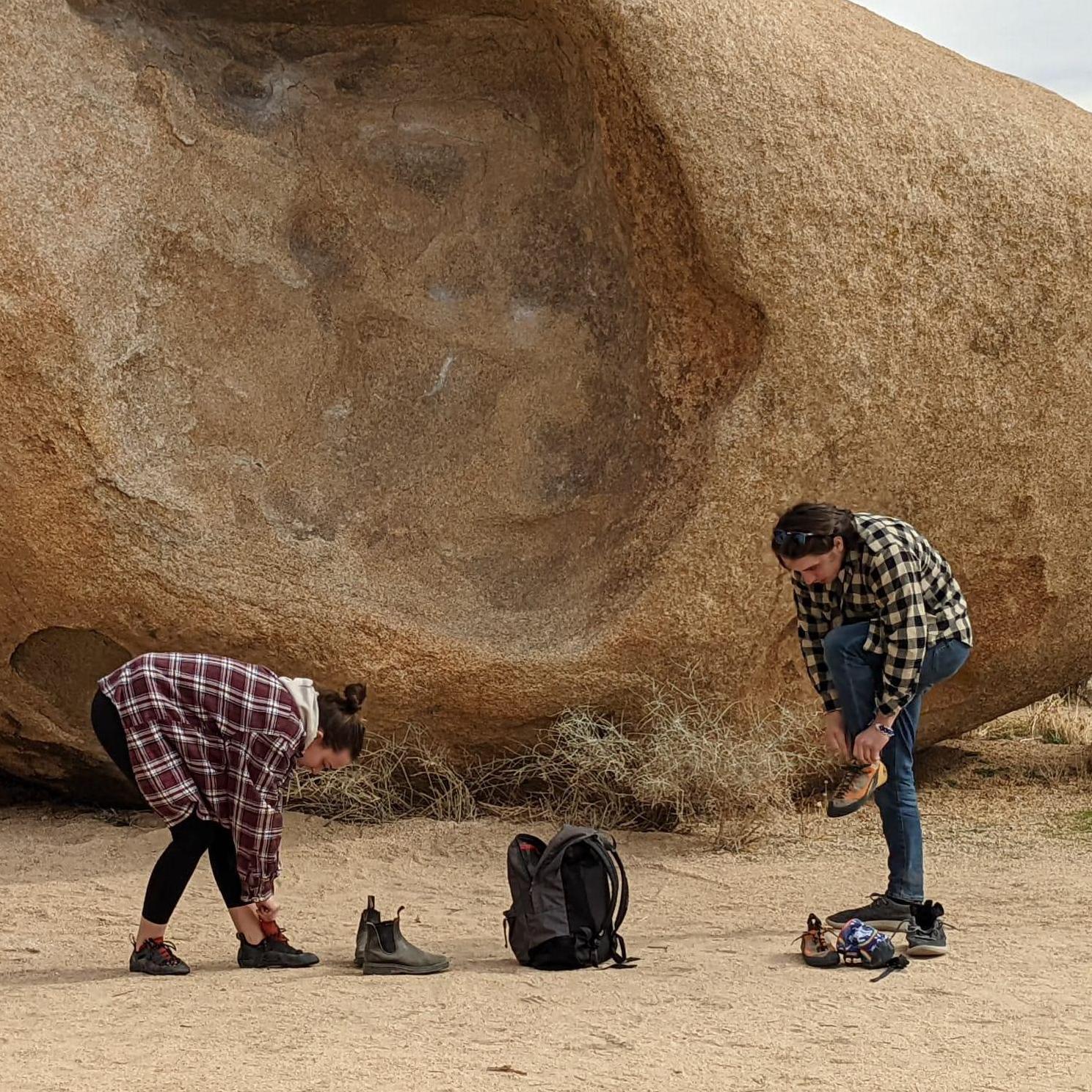 Rock climbing in Joshua Tree, CA 2022