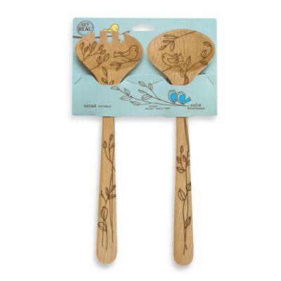 Talisman Designs 12-Inch Beechwood Salad Set