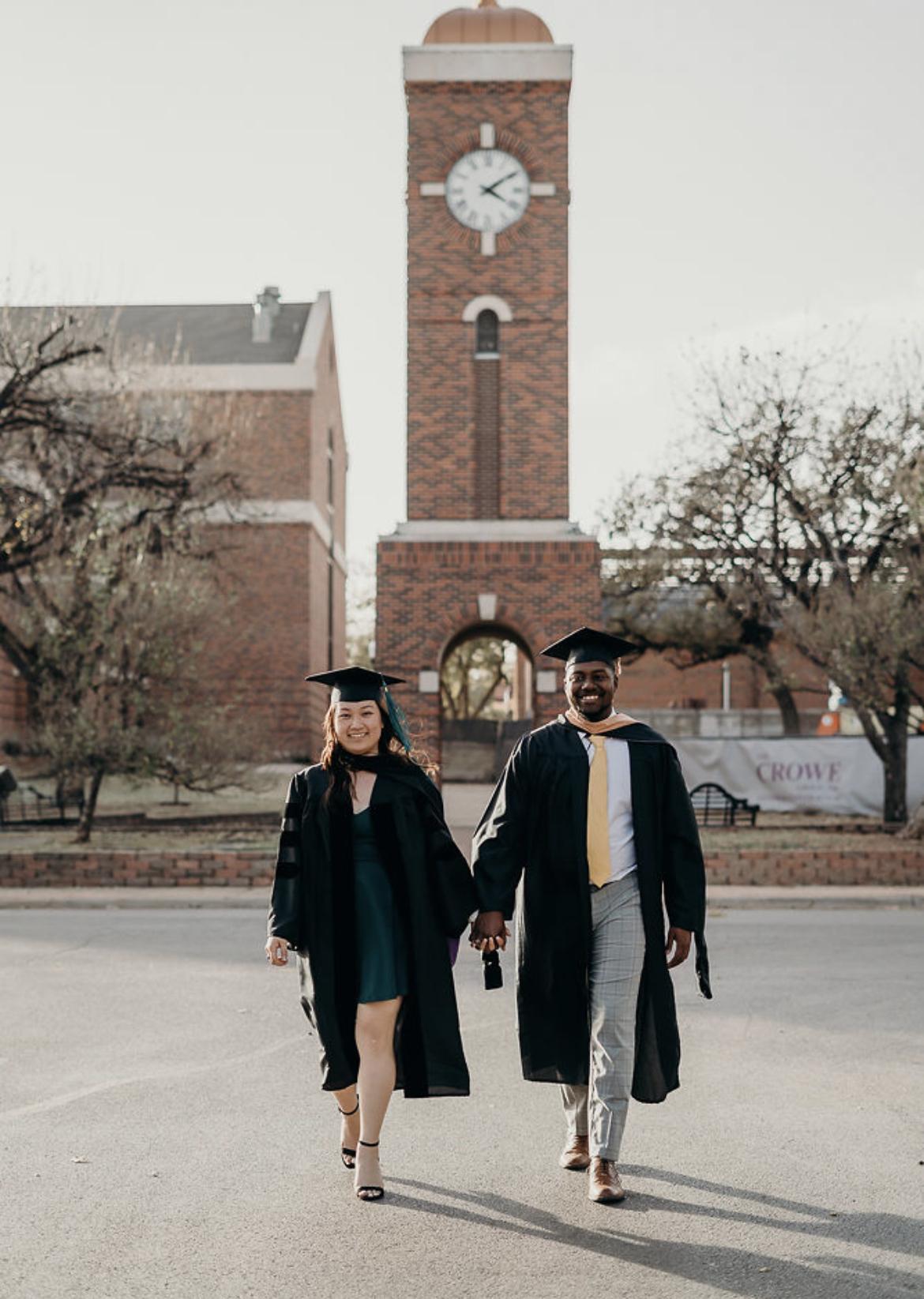 THE POWER COUPLE. Catherine graduated with a Doctorate Degree in Physical Therapy & Khalil graduated with a Masters of Business Management Dec. 2021. #Dr.andMr.