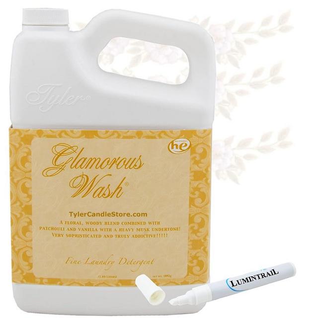 Lumintrail Tyler DIVA Glamorous Wash Laundry Detergent- 64 Fl. Oz - With Lumintrail Stain Remover Pen - DIVA Wash Soap - For Clothes, Linen, Lingerie, Fabric, Sheets