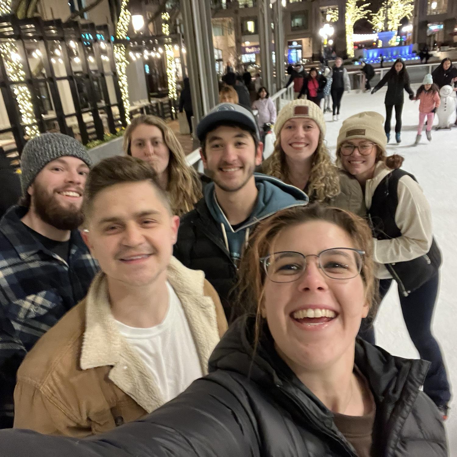 First time we hung out after Becky moved here