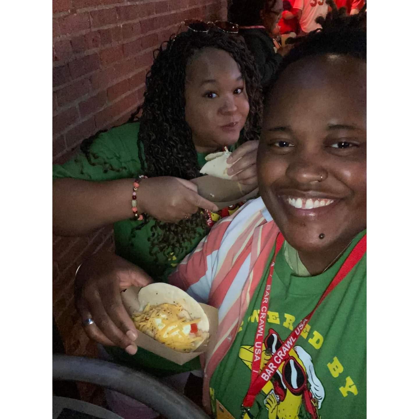 Our first Taco Crawl together