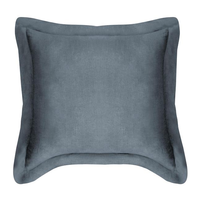 Washed Linen Denim Blue Euro with Flange- Levtex Home