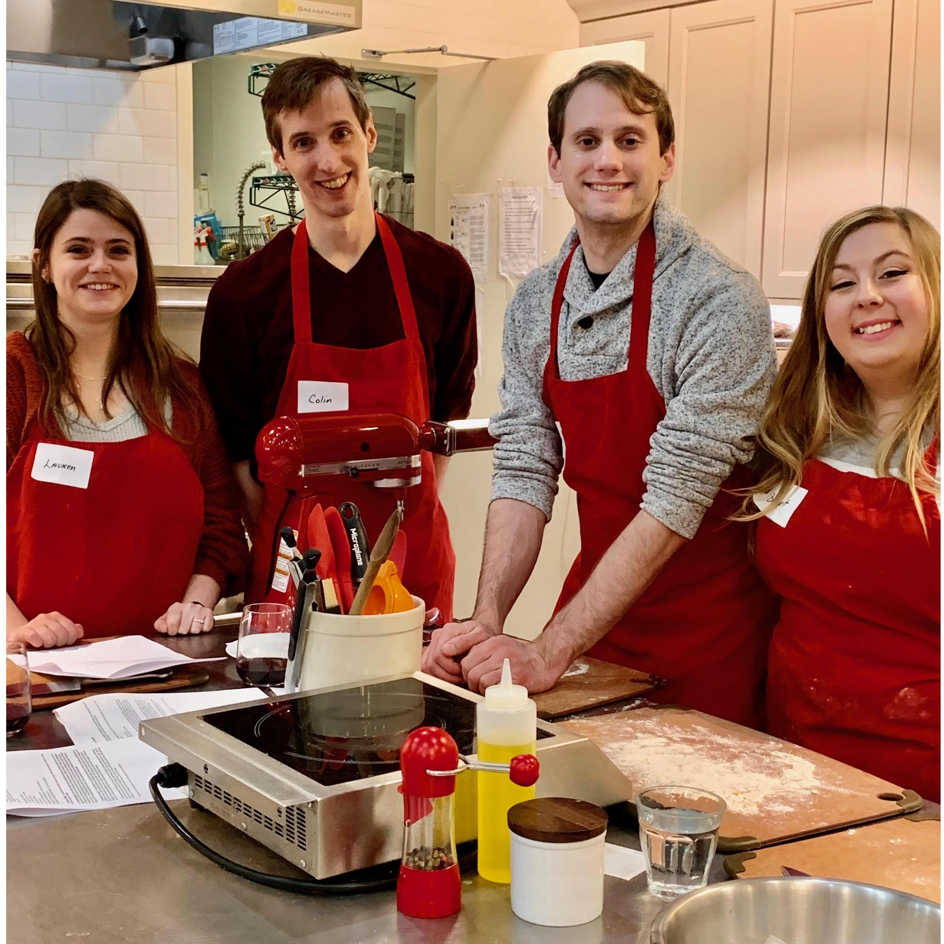 Taken at a cooking class.