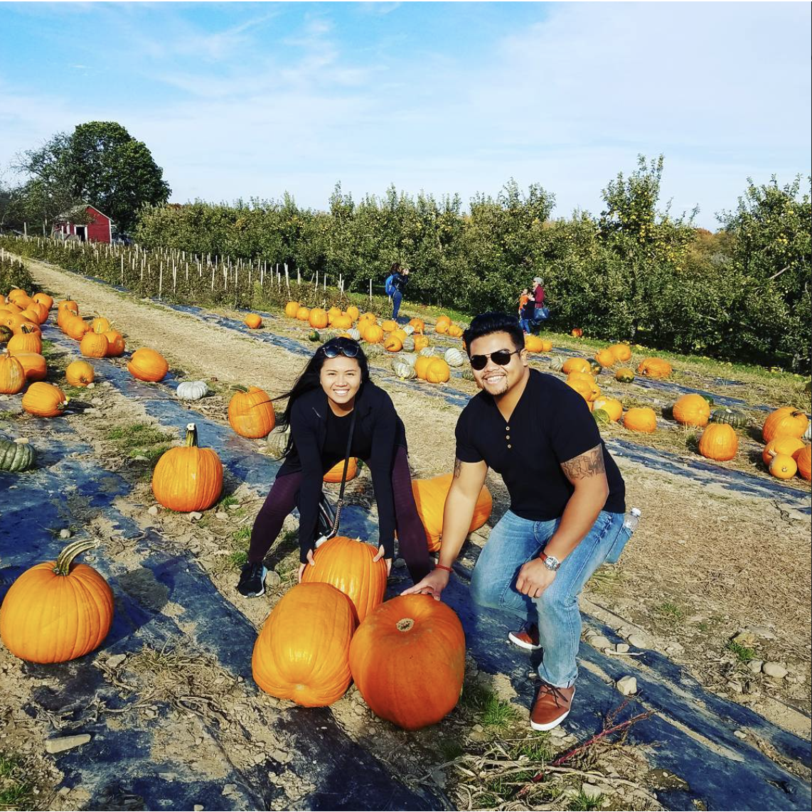 First Pumpkin Picking