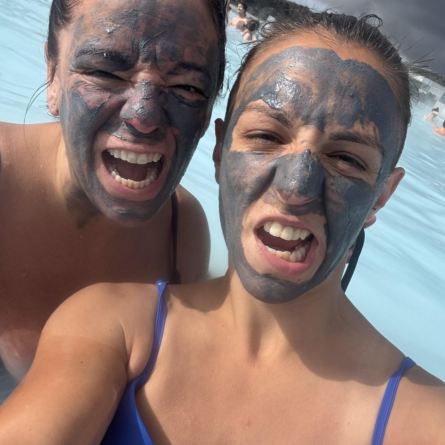 Mud-covered and carefree...loving every moment together.