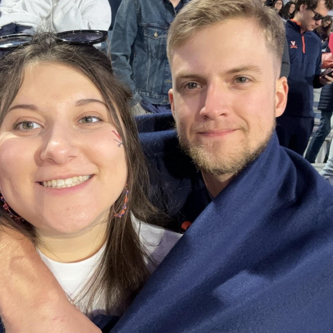 A chilly UVA football game!