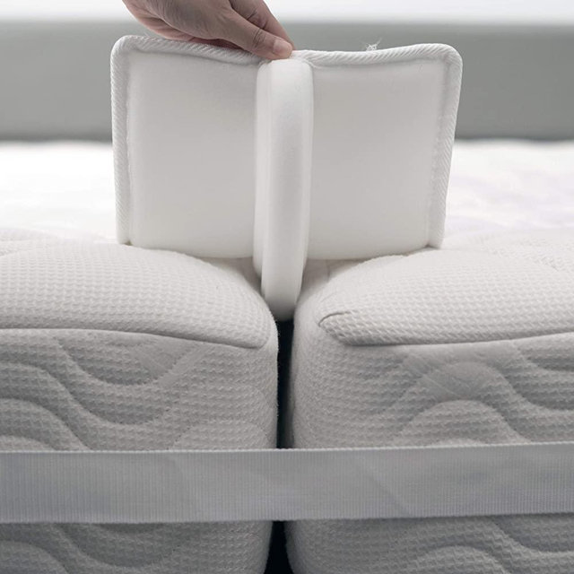 FeelAtHome 10 Inch Wide Bed Bridge Twin to King Converter Kit - Twin Bed Connector King Maker - Bed Gap Filler to Make Twin Beds Into King - Mattress Connector with Strap for Guests Stayovers